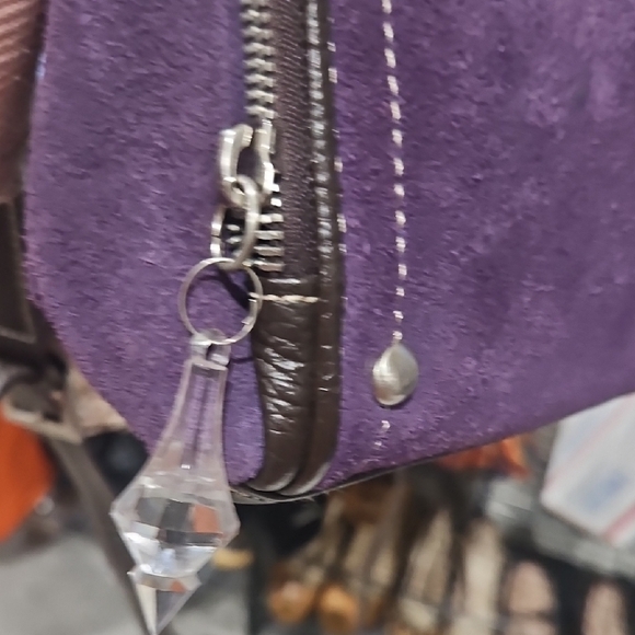 Coldwater Creek Purple Crossbody Bag with Silver Accents - Picture 12 of 12